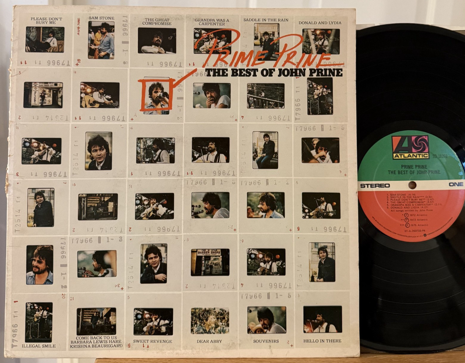 Prime Prine: The Best of John Prine Vinyl LP Atlantic SD 18202 Sam Stone