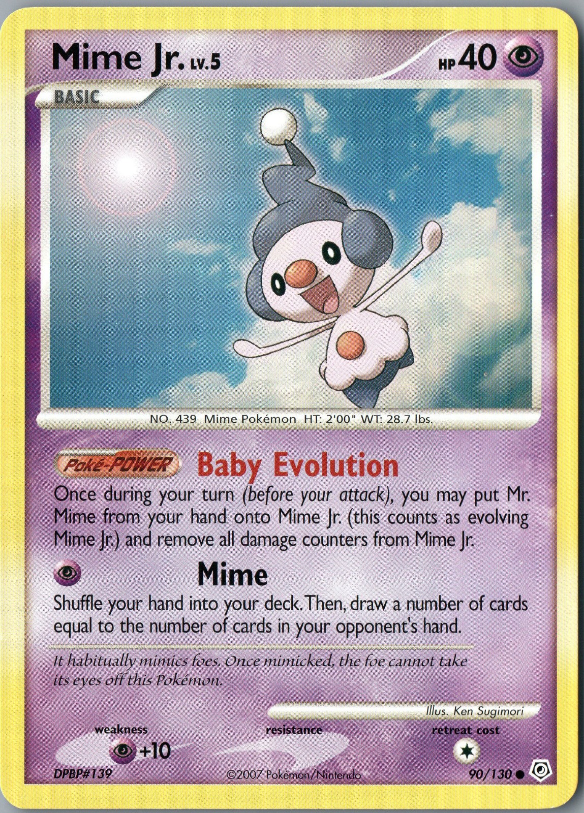 Mime Jr. Diamante e Perla Comune 90/130 Nuovo con scatola - Pokemon