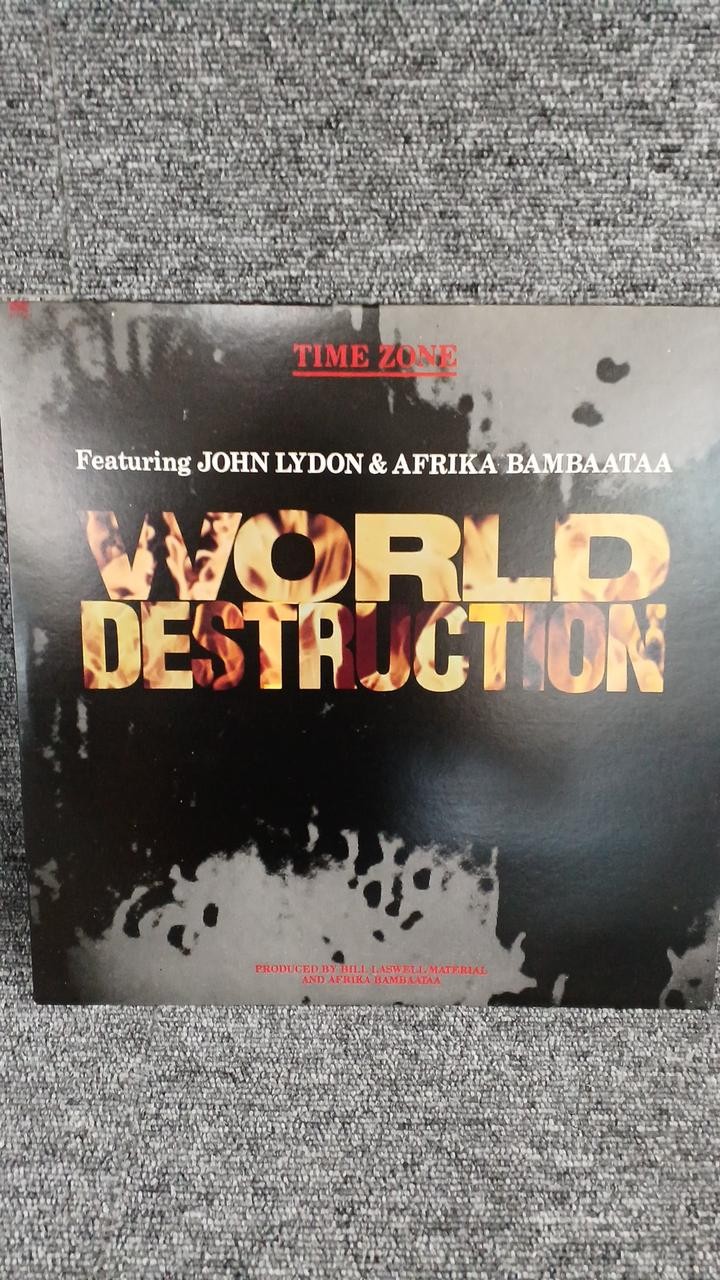 Time Zone Featuring John Lydon & Afrika Bambaataa/World Destruction, Japan Issue