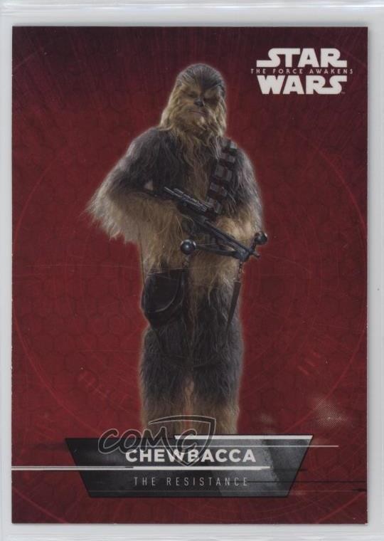 2015 Topps Star Wars: Il Risveglio della Forza Serie 1 Adesivi Chewbacca #9 8d4