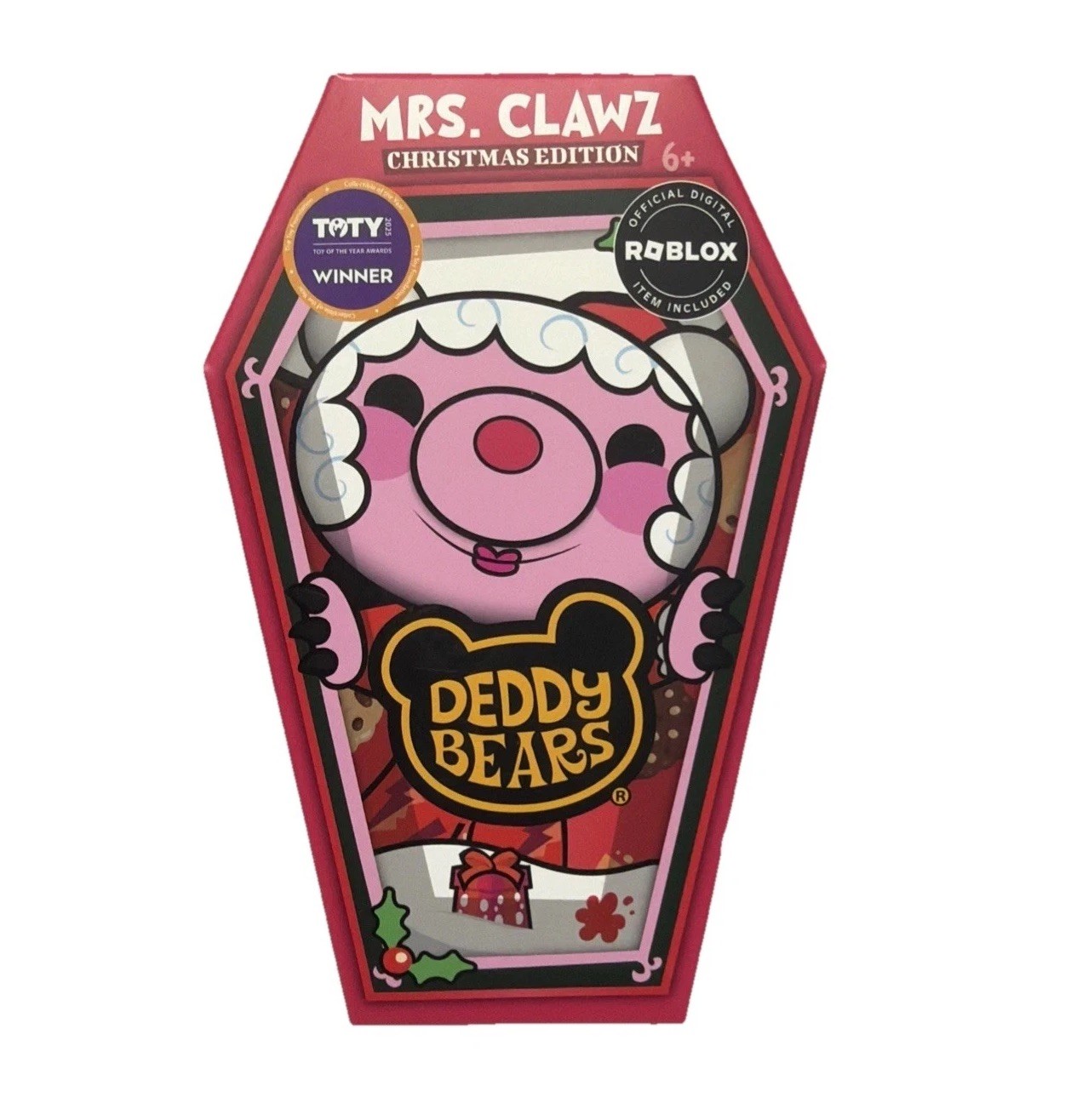 2025 Natale Deddy Bears ~ Mrs. Clawz ~ 5" Peluche ~ NUOVO