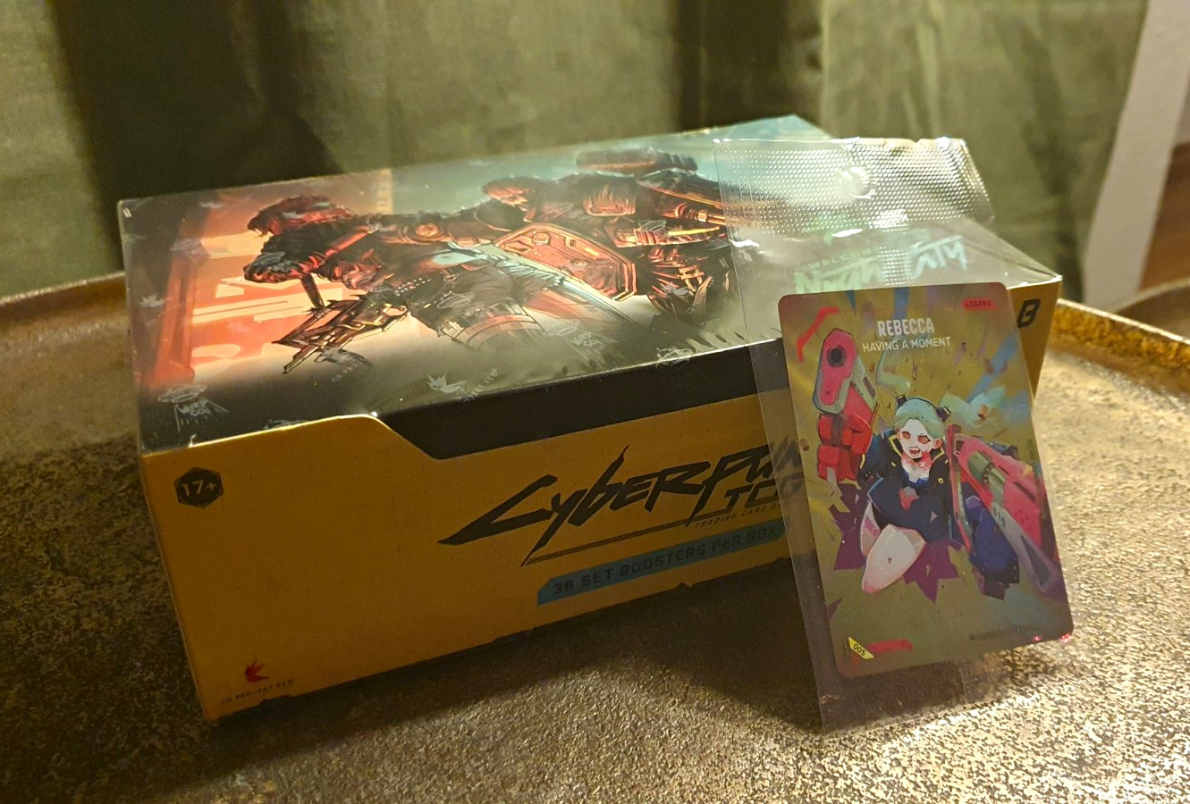 Cyberpunk TCG Night City BETA Display 36 Booster + Rebecca Promo PRM001 Sigillato