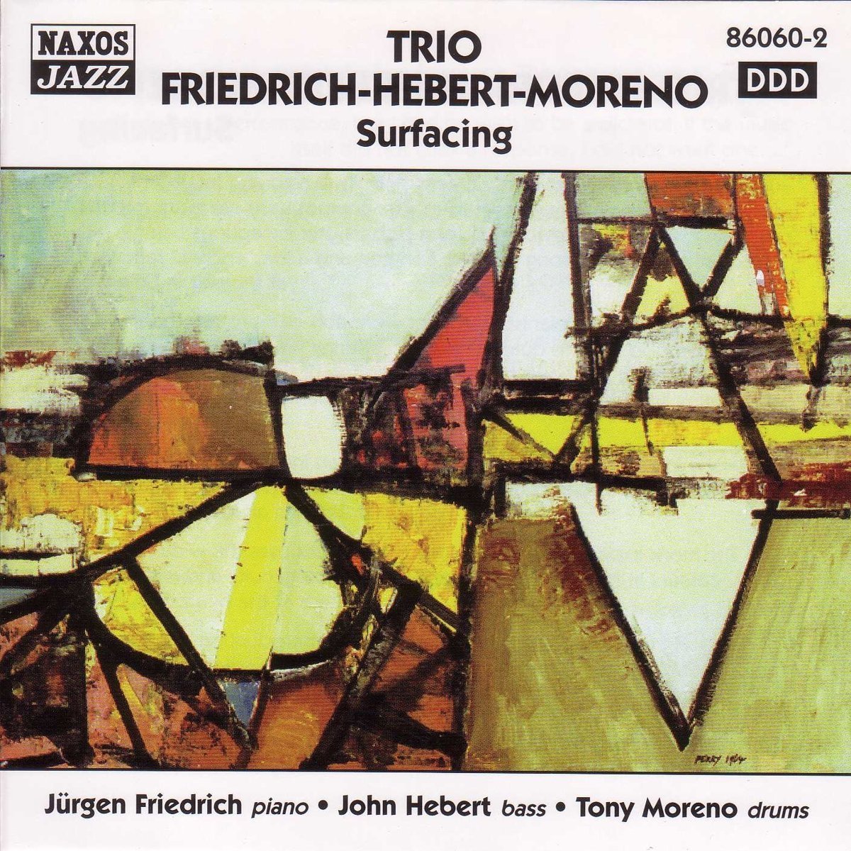 NEW TRIO FRIEDRICH HERBERT MORENO Surfacing Jurgen Friedrich CD 2000 Naxos Jazz
