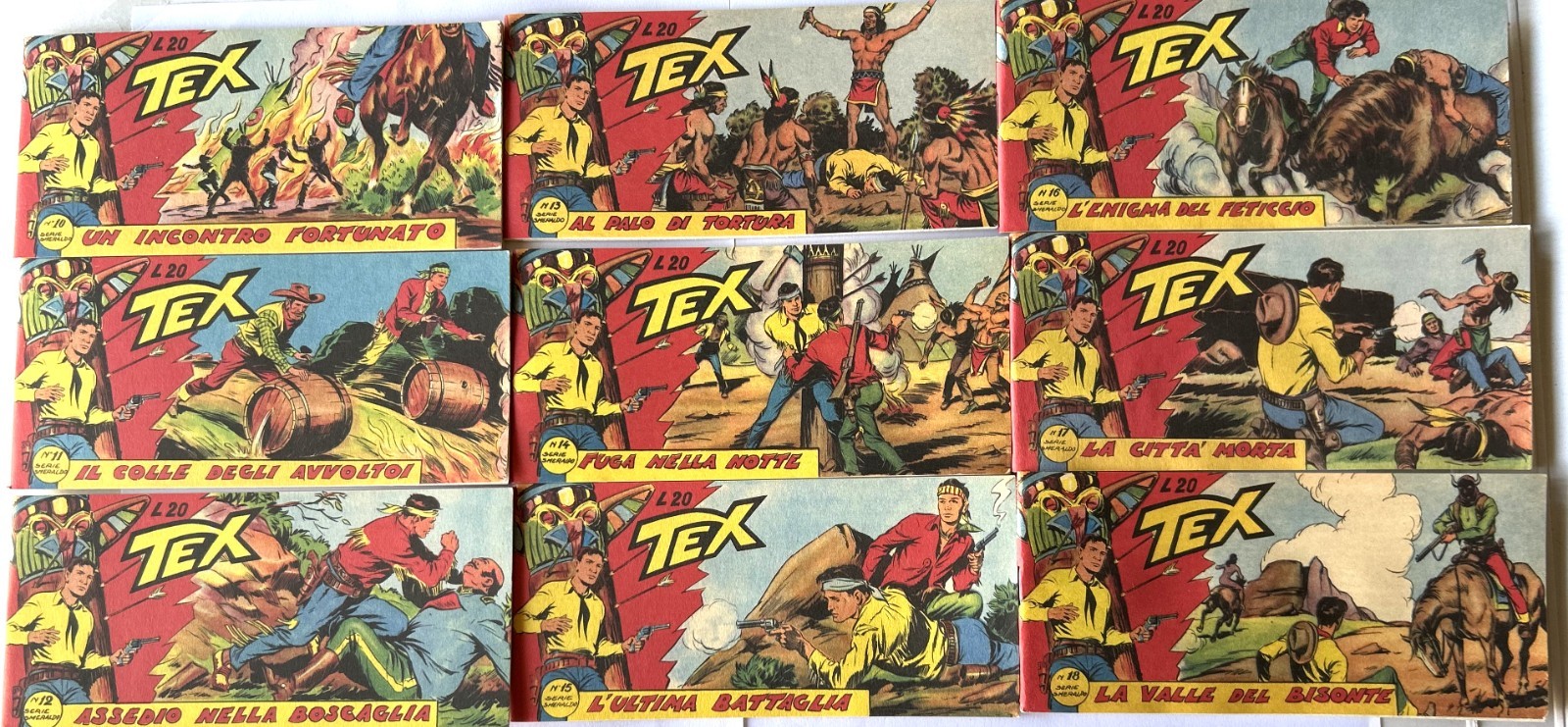 TEX Strisce Anastatiche Serie Mefisto - 3,5€cduna