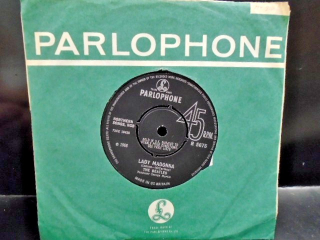 THE BEATLES " LADY MADONNA  " 2nd PRESS Or. UK PARLOPHONE  EX+ COND.