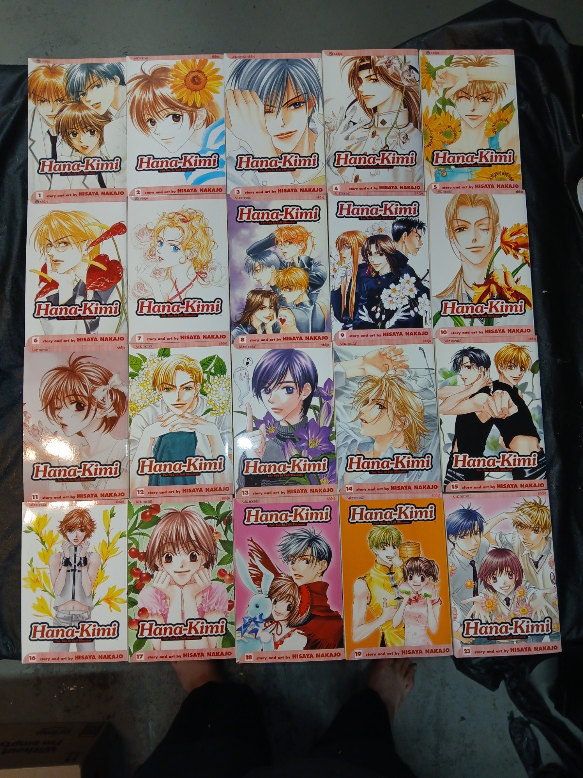Hana-Kimi 1-23 (VIZ) lotto manga completo/corri/set in inglese di Hisaya Nakajo