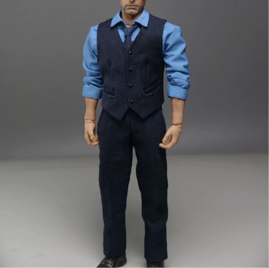 new Custom 1/12 Scale Suit & Pants Set for 6 Inch Male Action Figure Body