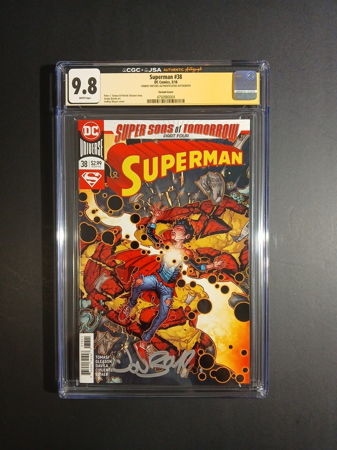 Fumetto autografato autenticato JSA classificato CGC