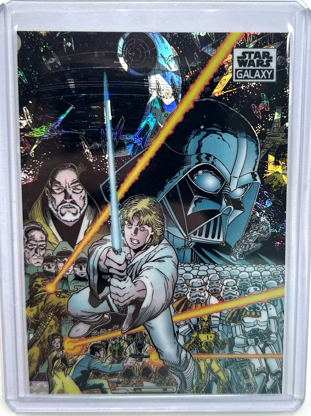 #94/150 GALAXY’S EDGE Atomic Refractor 2021 Topps STAR WARS GALAXY CHROME Adams
