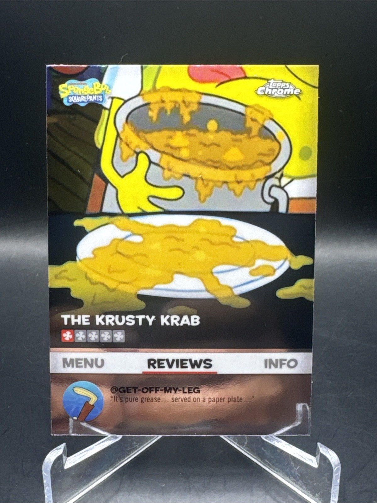2025 Topps Chrome Spongebob Recensioni The Krusty Krab WOW Soup BB-12