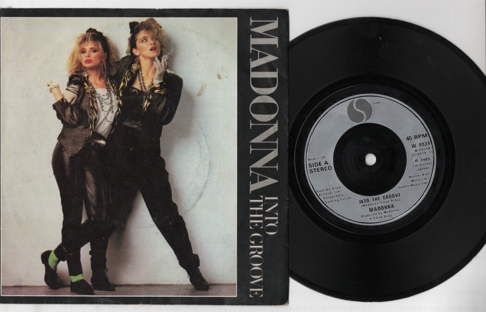 MADONNA - 'Into The Groove' 7" 45rpm PS SIRE VG/VG 1985 (W 8934)