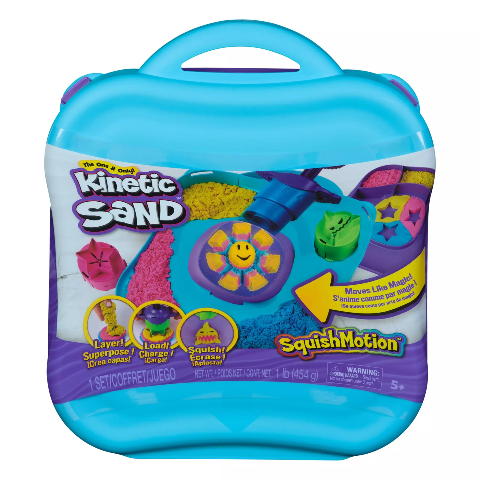 778988454695 Kinetic Sand-piasek kinetyczny Zestaw ruchome formy Spin Master