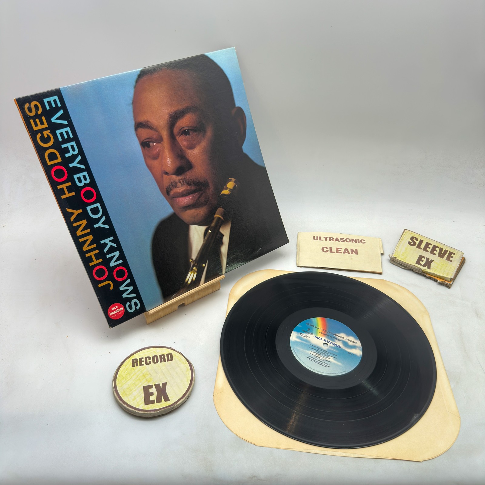 Johnny Hodges - Everybody Knows Johnny Hodges EX/EX 1982 Ultrasonic Clean