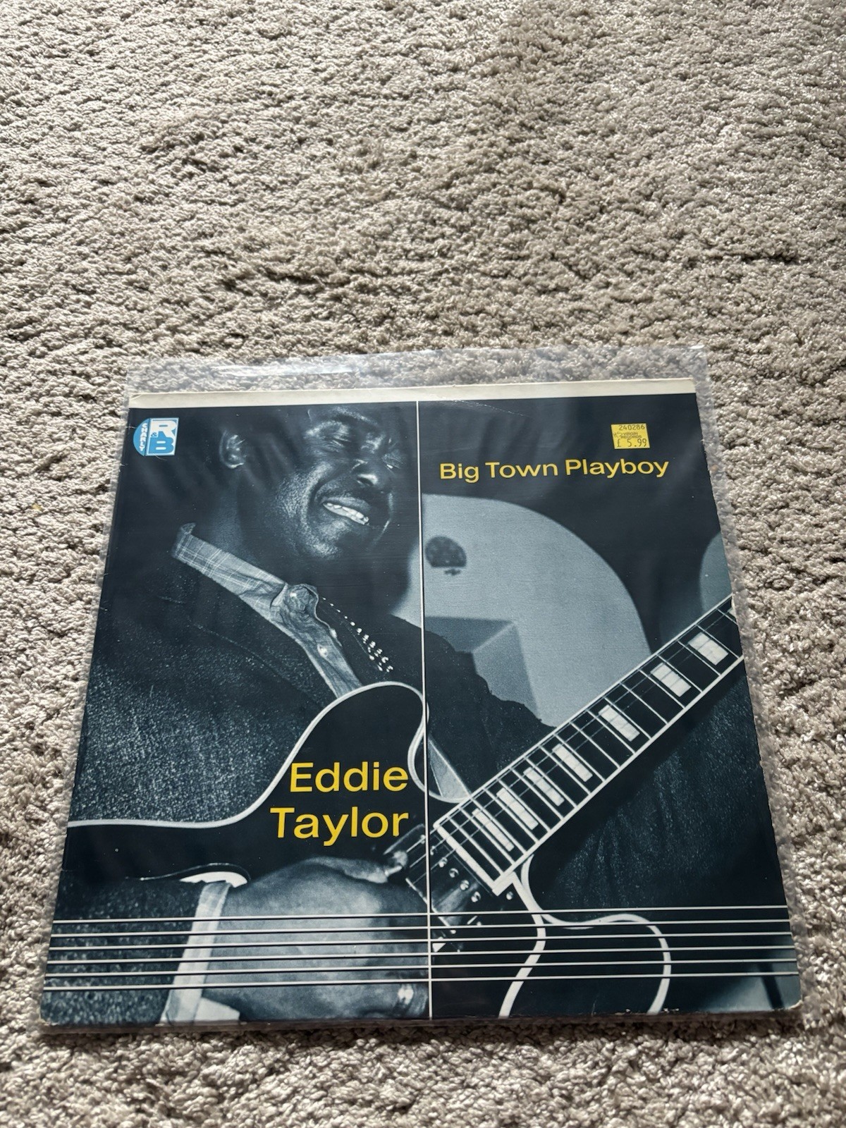 Eddie Taylor – Big Town Playboy LP Vinyl Charly Blues CRB 1015 1981 VG/VG