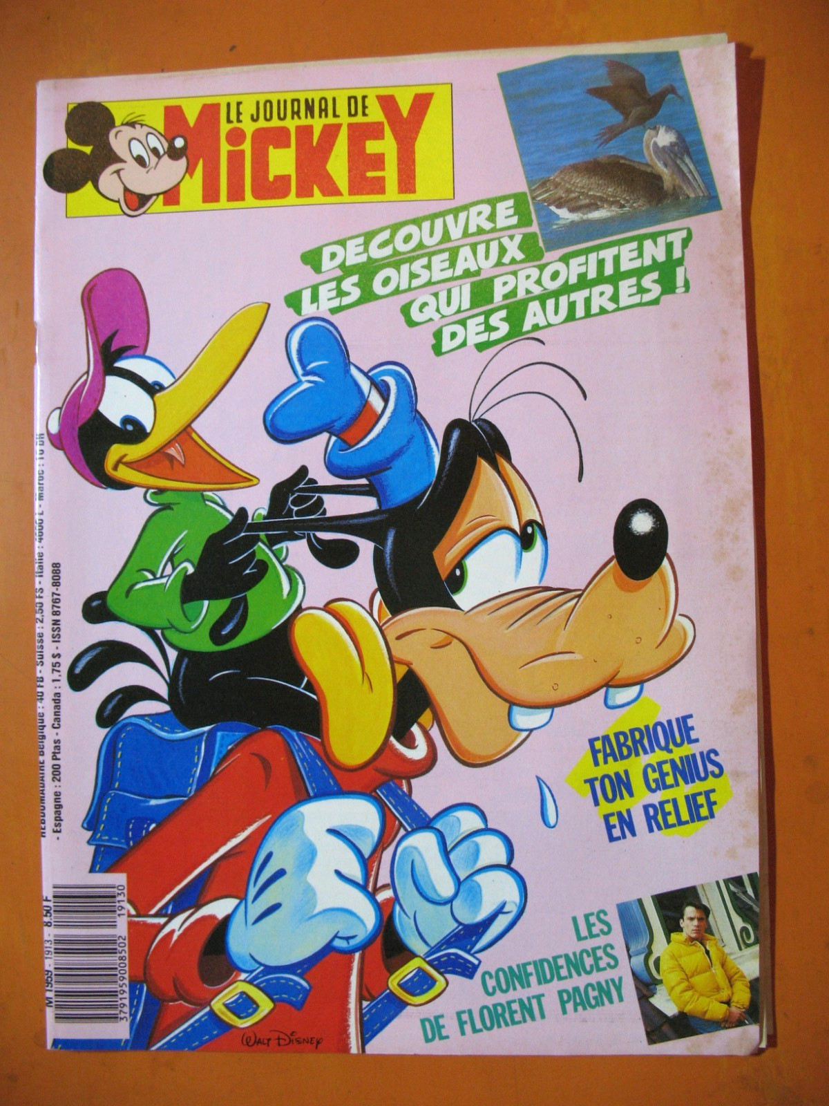 Le Journal de Mickey N° 1913 du 18/02/1989- Avec "Fabrique ton genius en relief"