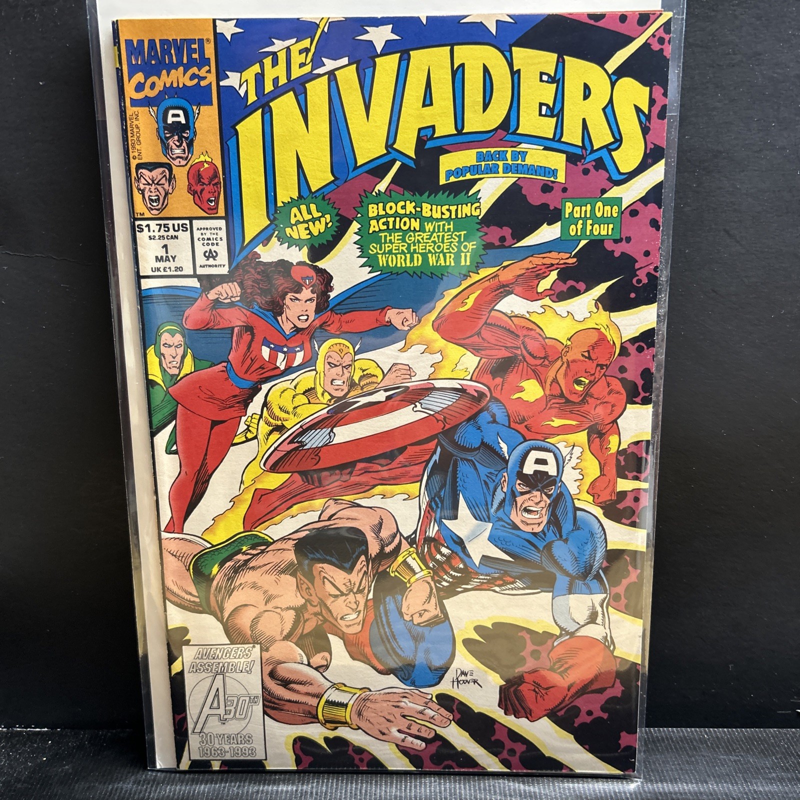 The Invaders #1 (Marvel Comics maggio 1993) imballato e imbarcato