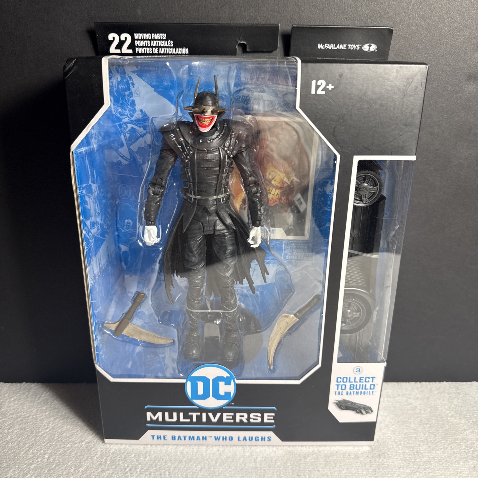 McFarlane DC Multiverse Batman Who Laughs Action Figure with Batmobile BAF Part