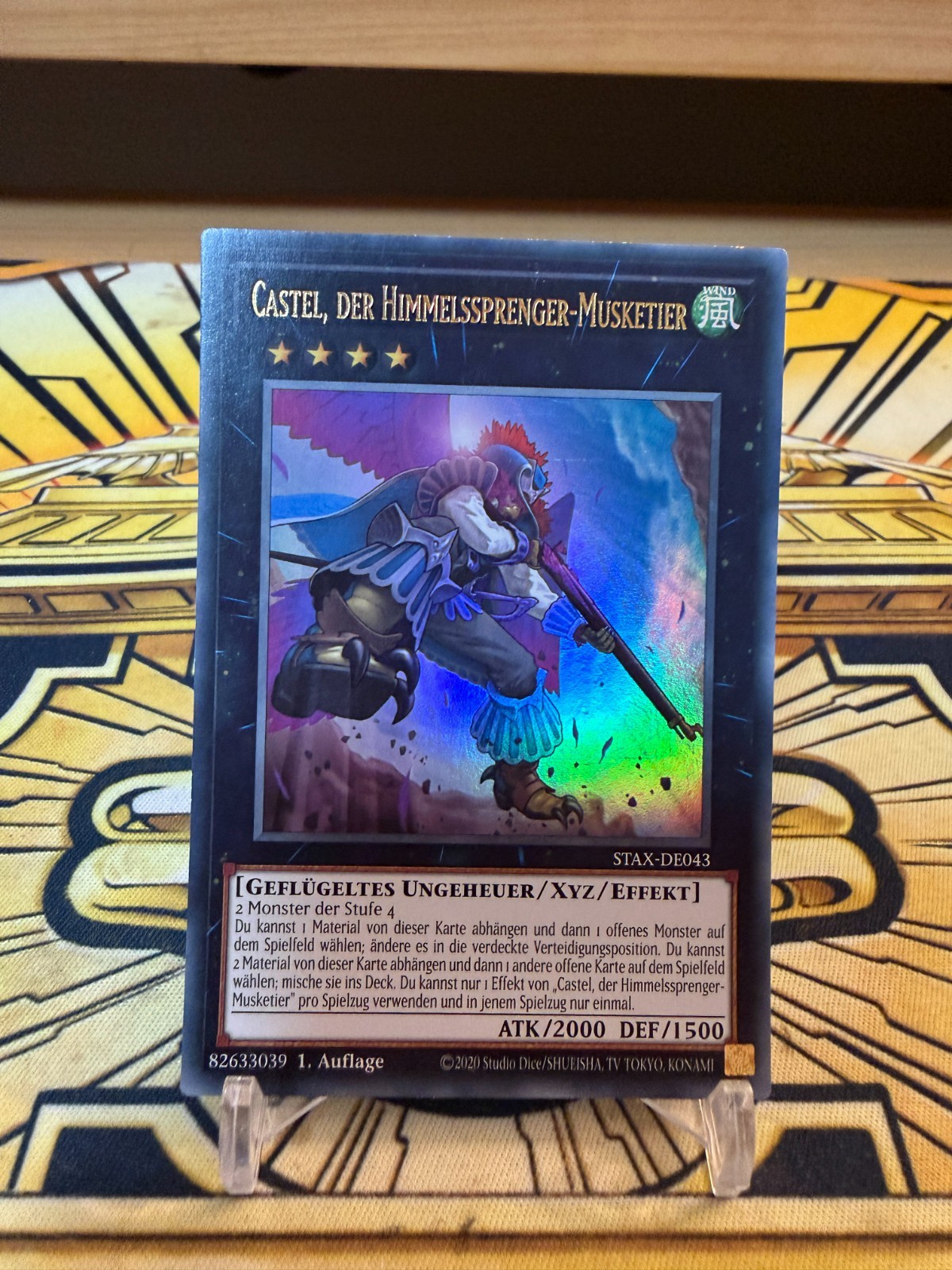 Yugioh Castello degli Irrigatori Celesti Moschettiere Ultra Rara STAX-DE043