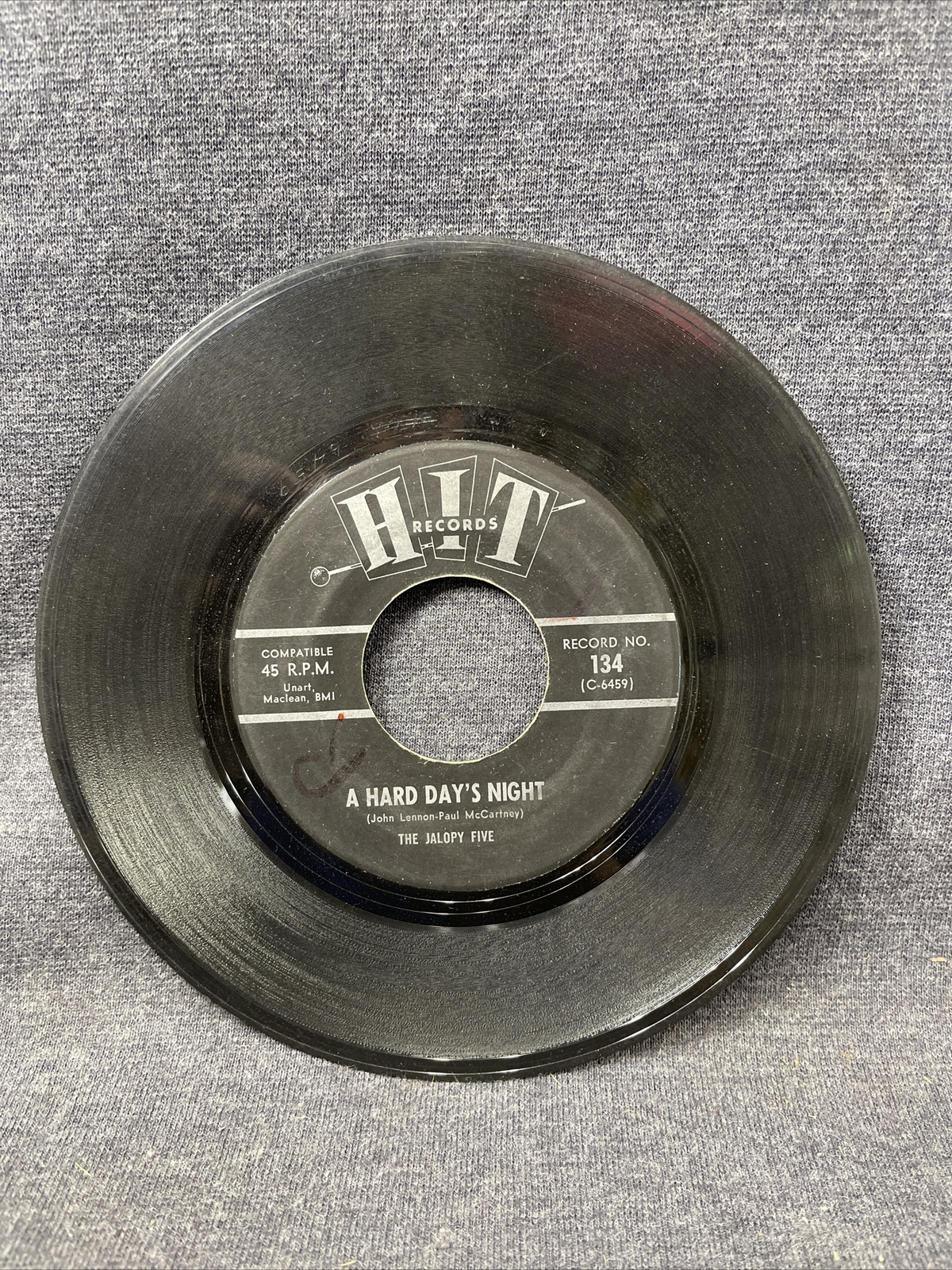 THE CHELLOWS- Rag Doll/The Jalopy Five - A Hard Day’s Night -  45 - VG+