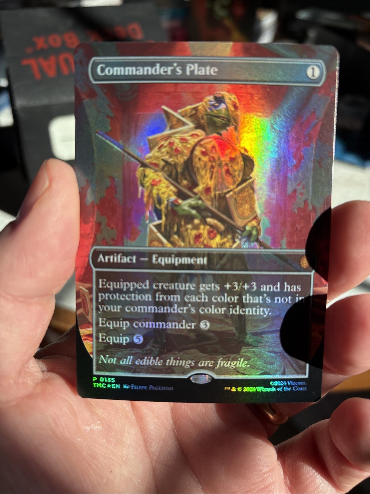 Commander's Plate Magic The Gathering MTG TMC P 0135 Foil NM TMNT English
