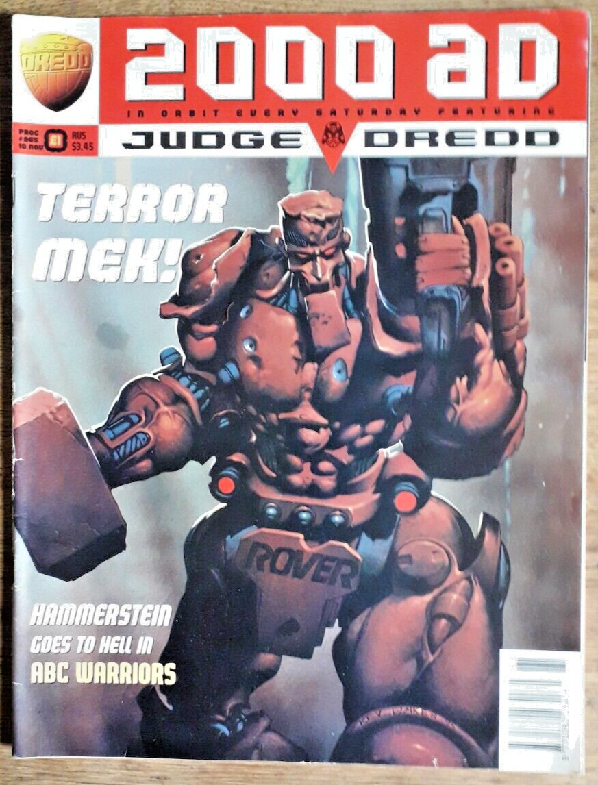 2000 AD Featuring Judge Dredd Magazine issue 965, 10 November 1995.