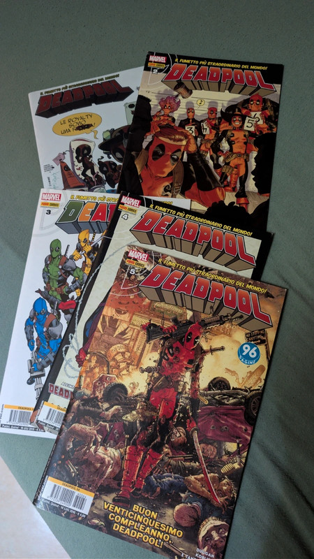 Deadpool n°1,2,3,4,5 prima stampa