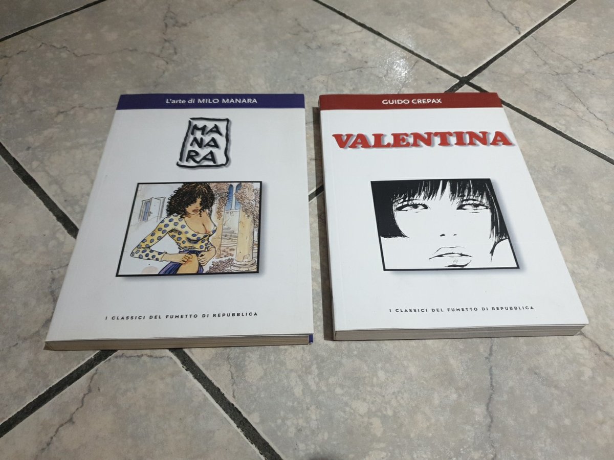 LOTTO 2 CLASSICI FUMETTO REPUBBLICA -21 Manara (L'arte) e 13 Crepax (Valentina)