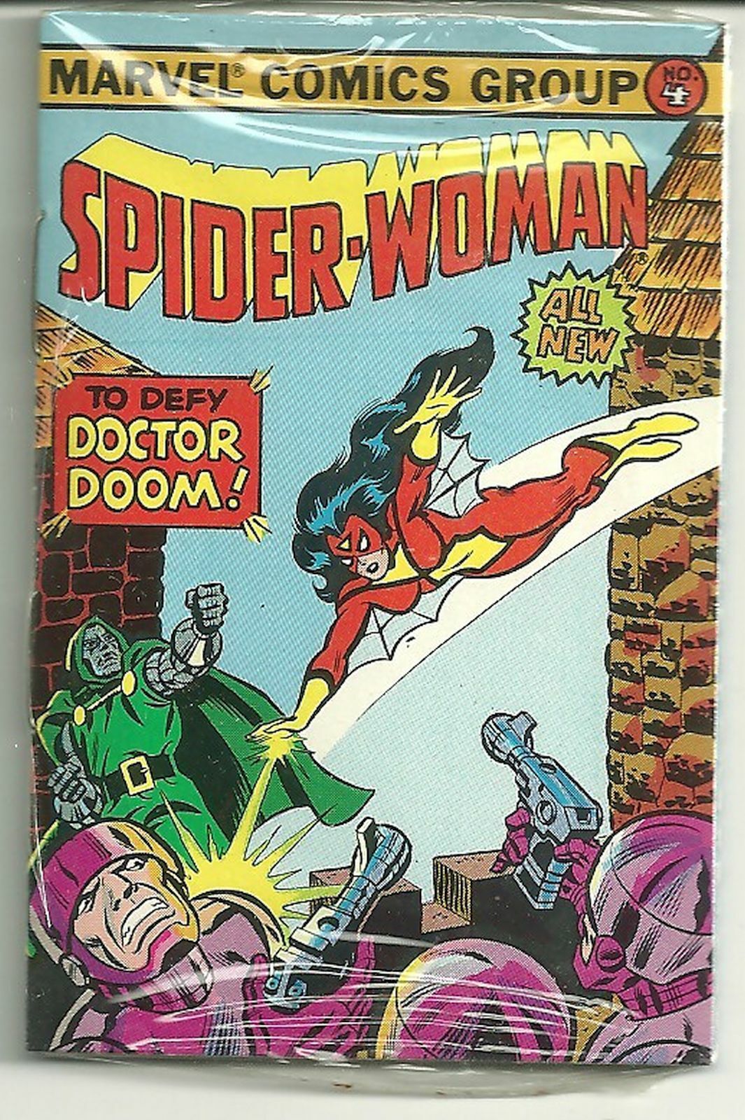 1981 Amurol Marvel Comics Bubble Funnies #4 Spider-Woman
