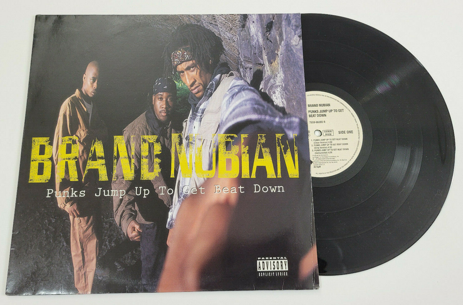 BRAND NUBIAN - PUNKS JUMP UP TO GET BEAT DOWN - HIP HOP SINGLE