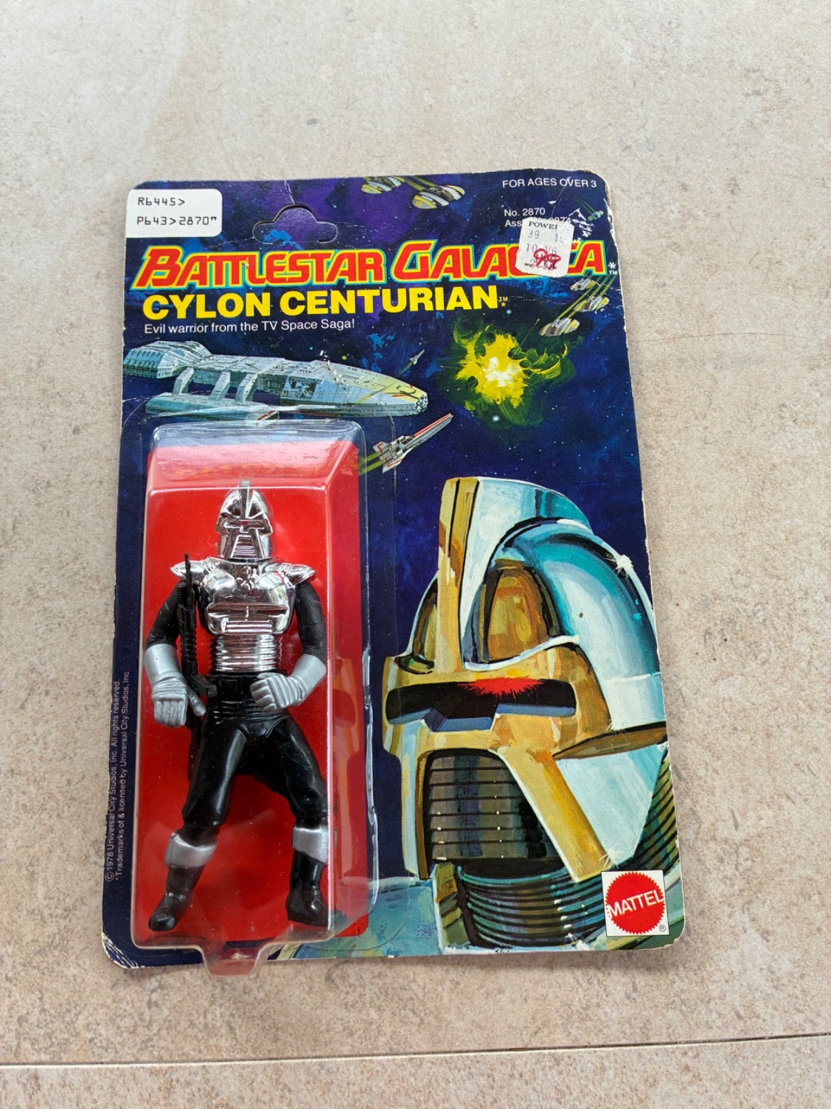 Vintage 1978 Battlestar Galactica Cylon Centurion Action Figure Unpunched NIP