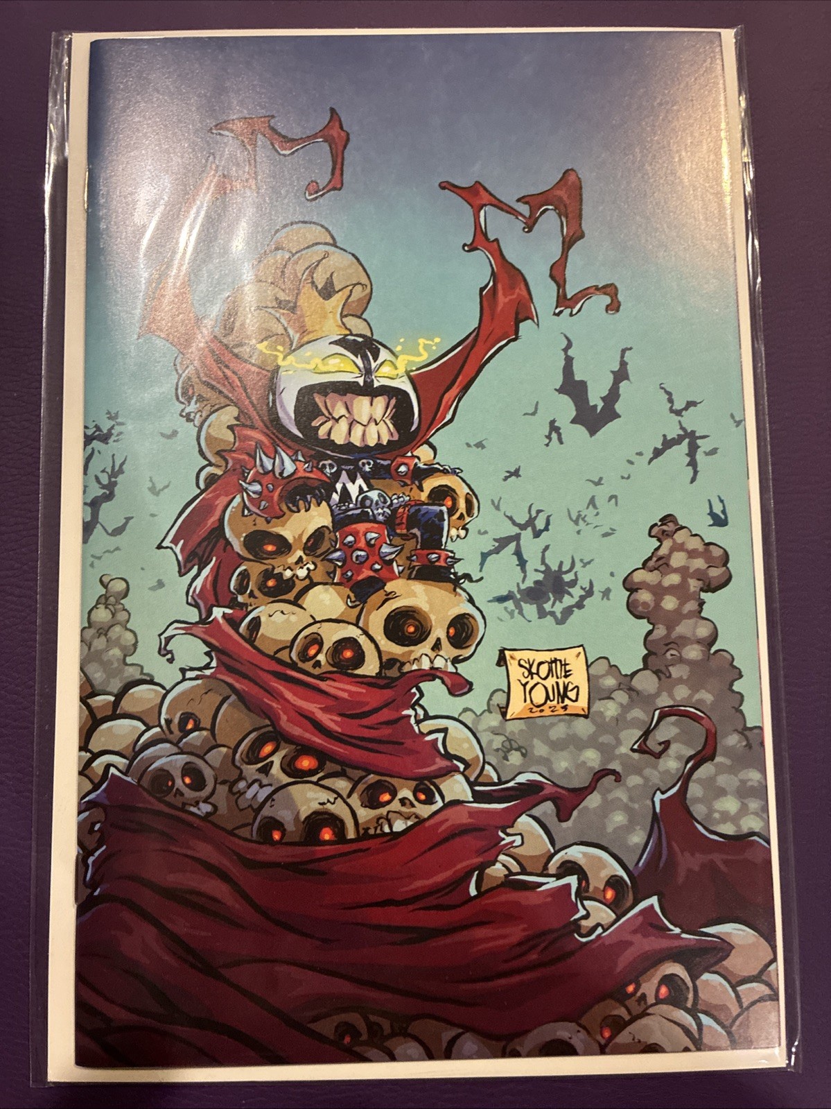 King Spawn #50 Skottie Young Virgin variante immagine fumetto 2025 50C Todd McFarlane