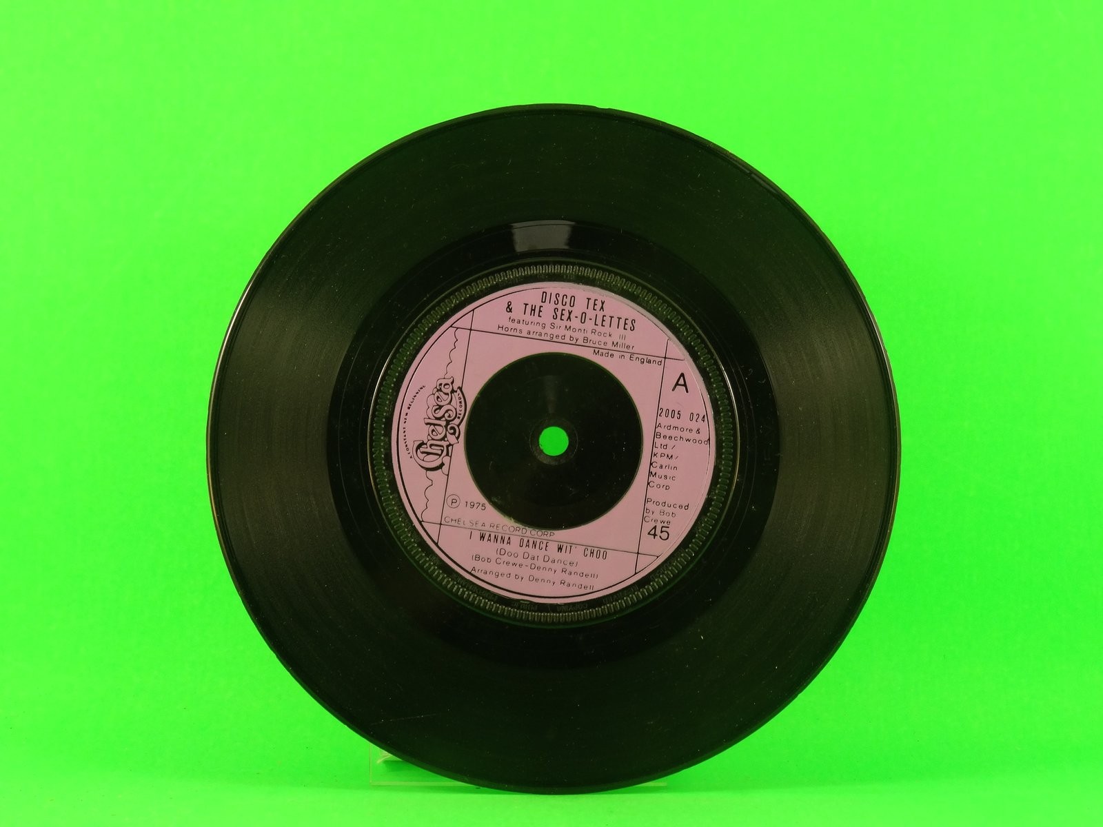 DISCO TEX & THE SEX-O-LETTES I WANNA DANCE WIT' CHOO (2) (137) 7" CHELSEA