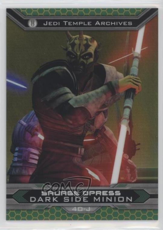 2015 Topps Star Wars Chrome Perspectives: Jedi vs Sith 13/50 Savage Opress 1j8