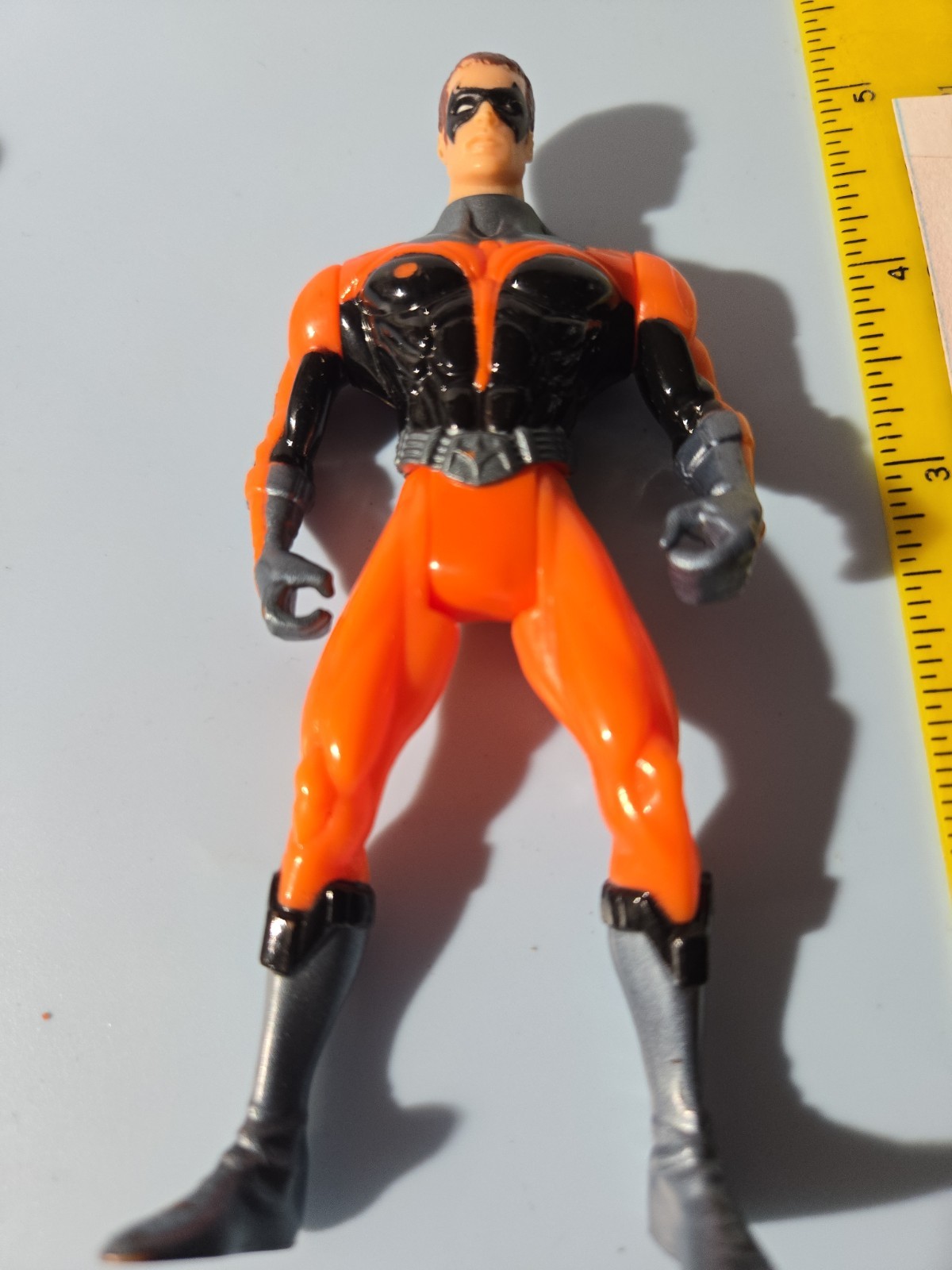 Batman DC Comics Robin 5" Modellino Tuta Arancione Nera 1997 Kenner