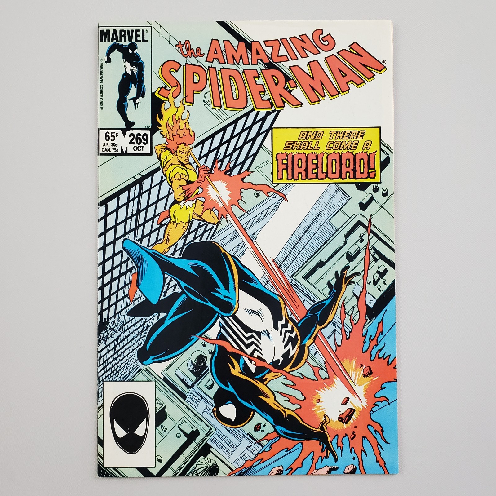 The Amazing Spider-Man #269 Oct 1985 Marvel Comics VF 8.0 Firelord Black Suit