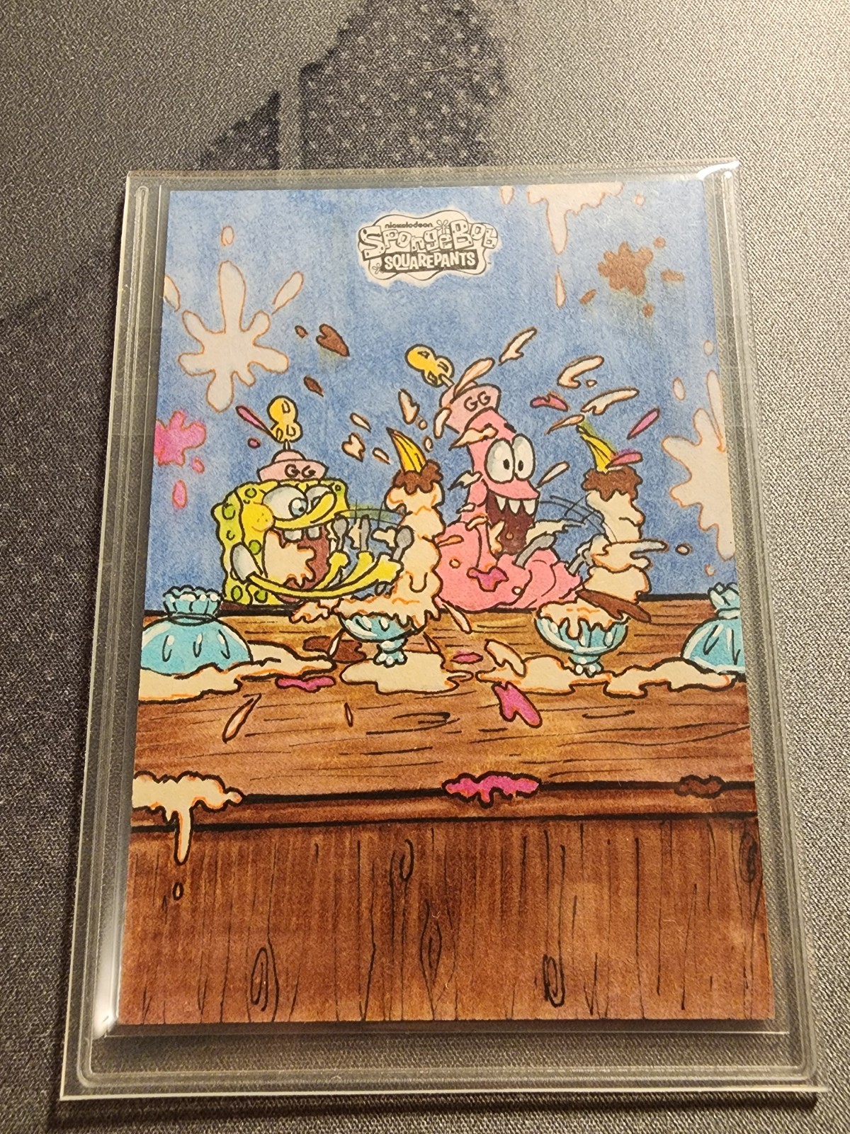 2025 Topps Chrome SpongeBob & Patrick GOOFY GOOBER SKETCH fotocamera Halsey AUTO 1/1