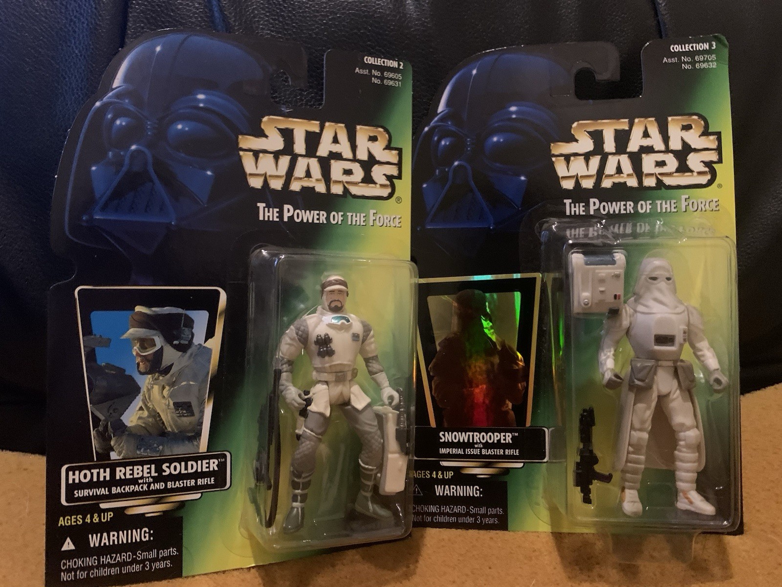 Lotto di 2 Star Wars POTF Hoth Rebel Soldier e Snowtrooper nuovi con scatola
