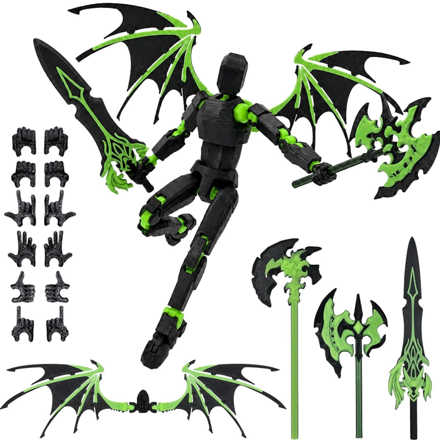 T13 3D Printed Action Figure - Assembled & Movable, Perfect for Play & Decor