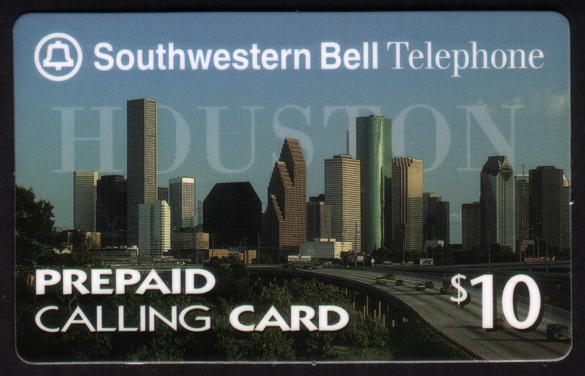 Carta Telefonica Skyline Di Houston, Texas $10