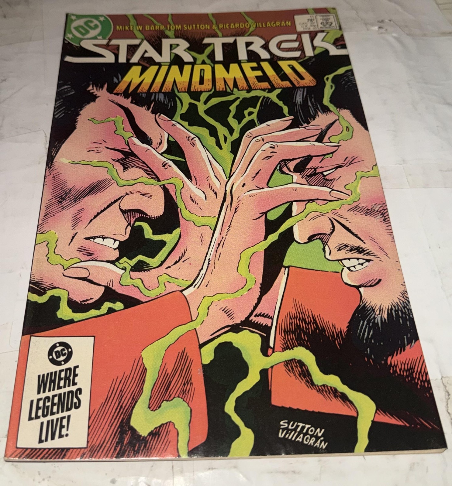 Vintage DC Comics Star Trek Mindmel fumetto dove vivono le leggende Barr Sutton
