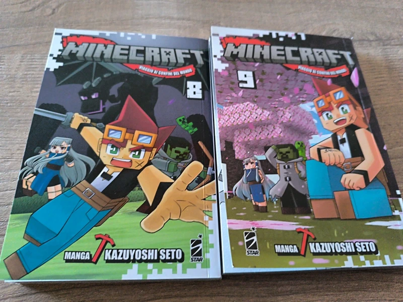 Fumetto manga Minecraft vol. 8 e 9
