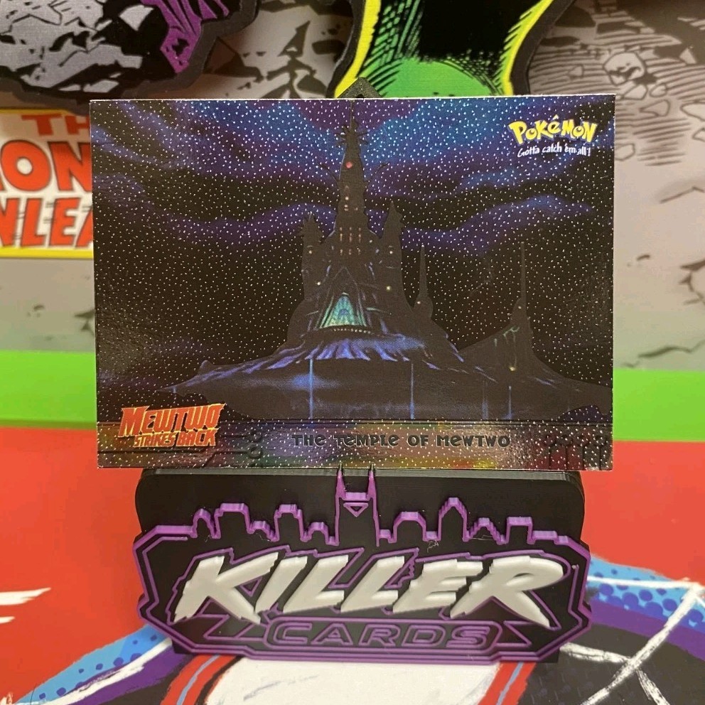 Topps Pokémon Film Edizione Animazione Mewtwo #18 1999 Inglese Il Tempio HOLO
