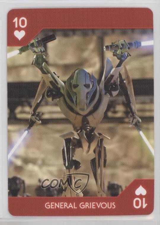 2022 Aquarius Star Wars Villians Playing Cards General Grievous #10H e6j