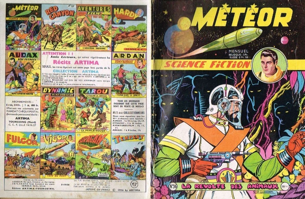 METEOR NUMERO 36 ARTIMA 1956