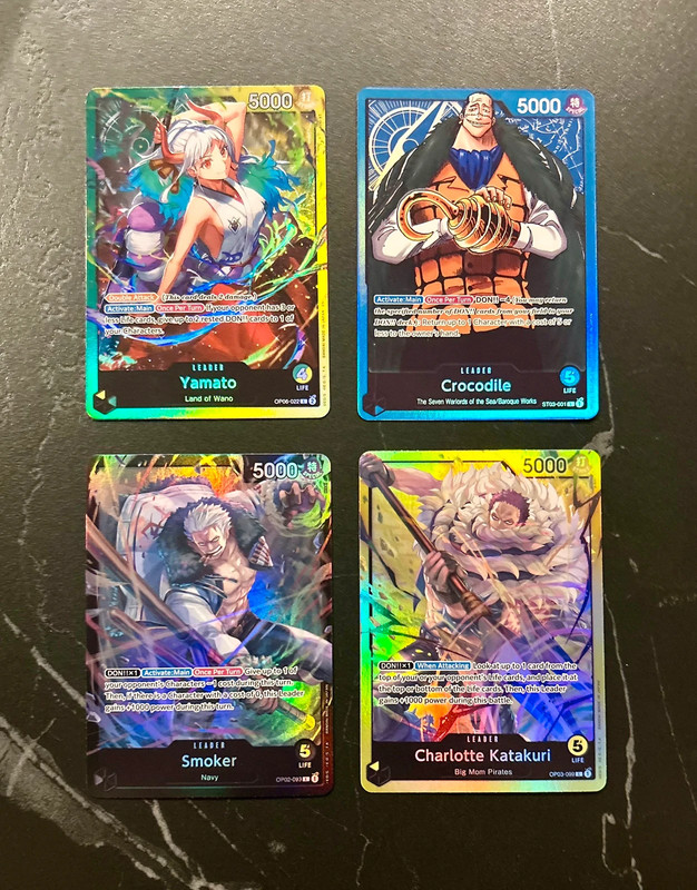 Set 4 carte One Piece Leader NM