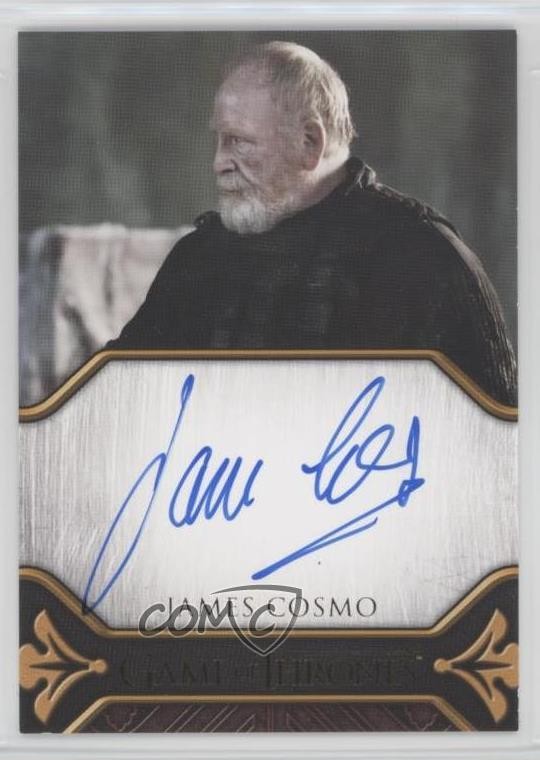 2023 Game of Thrones Art & Images Legacy James Cosmo Jeor Mormont Auto 5l1