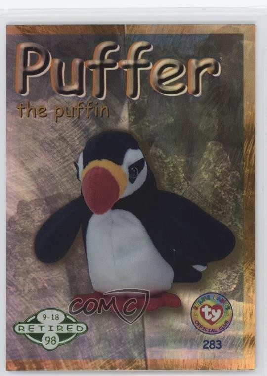 Ty Beanie Babies Serie 2 1999 Ritirato Chase Green Puffer the Puffin #283 1fd5