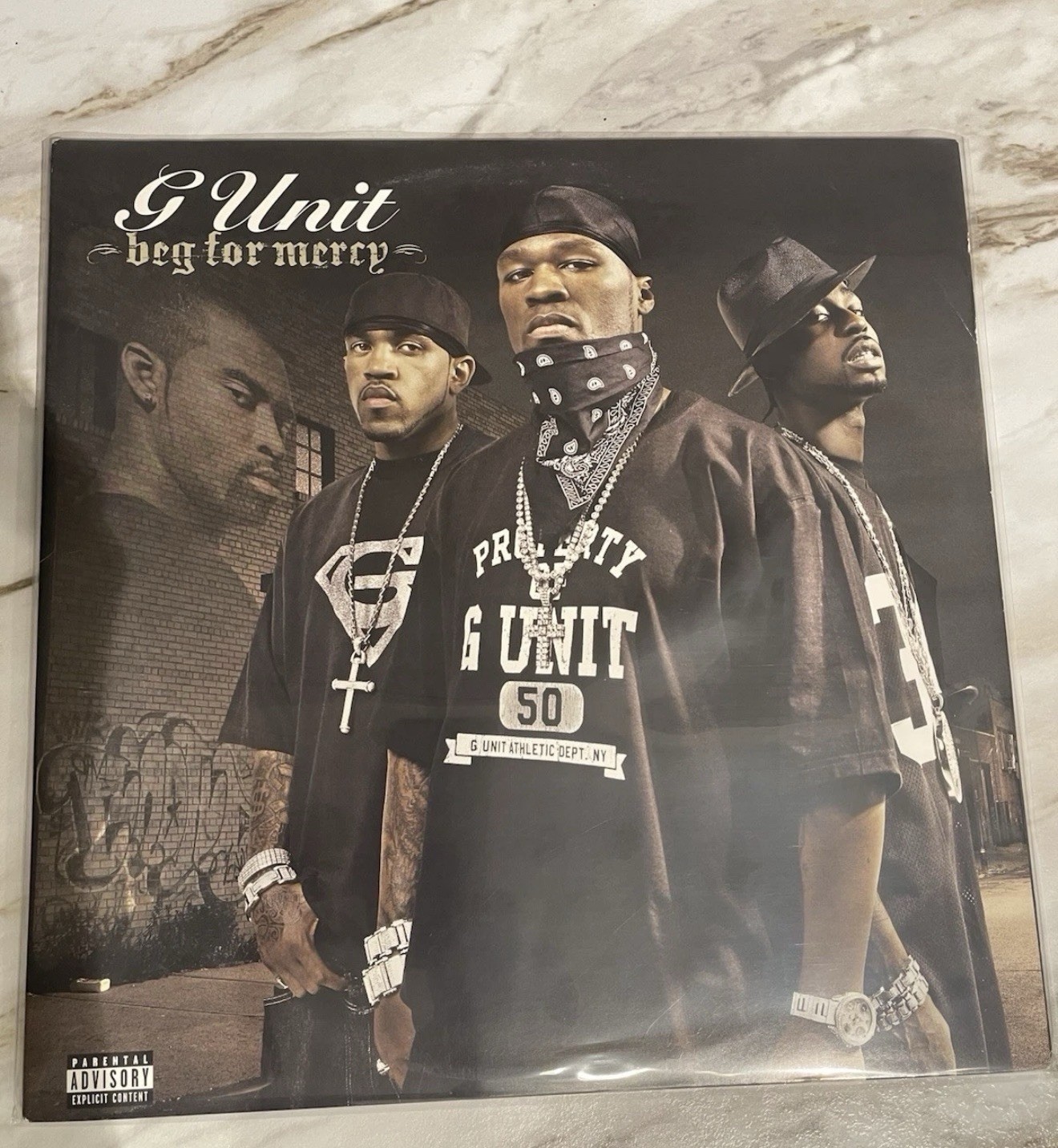 G Unit 50 Cent Beg For Mercy 2xLP Vinyl Interscope Records 2003 Hip Hop