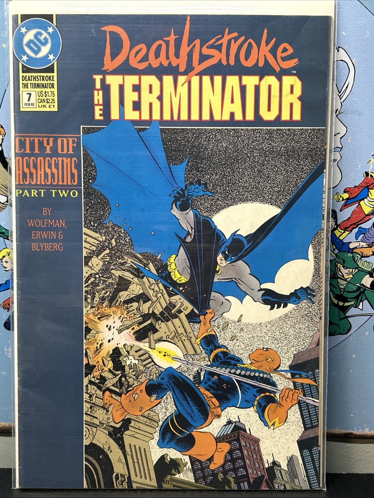 Deathstroke, The Terminator #7 VG BATMAN Comics Febbraio 1992) 🔥