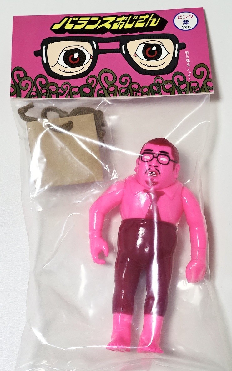 Medicom Toy Balance Oji-san Pink Purple Sofubi Kukki Yasei Bakudan New Sealed 30